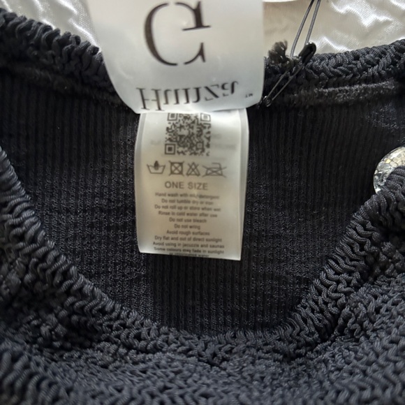 NEW! Hunza G Nicole Bikini - Black One Size - Picture 9 of 9